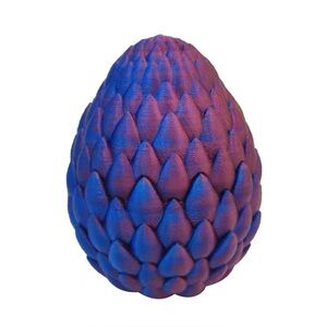 3d printed Red green and Blue Dragon Egg Decor